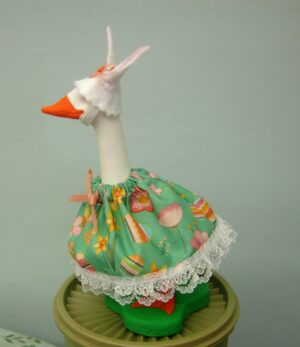 Easter green with eggs and white lace for 7" 3d printer desk goose