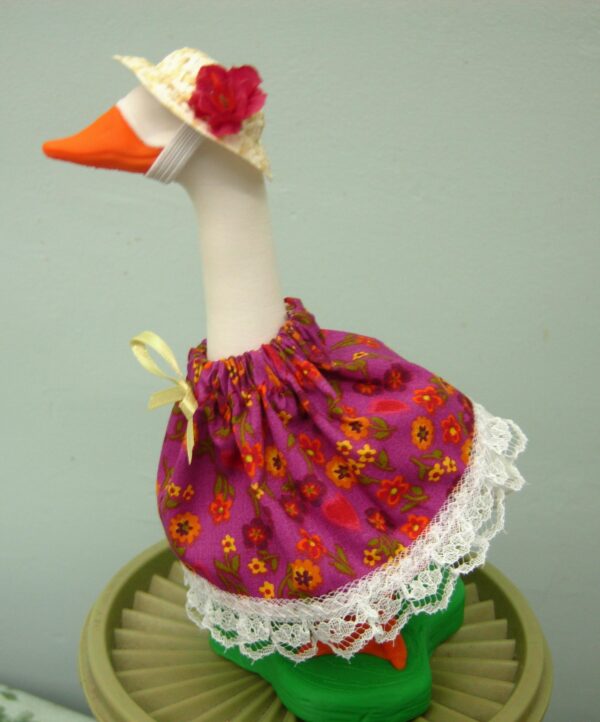 Summer flowers on pinkish purple background for 7" 3d printer desk goose - Image 4