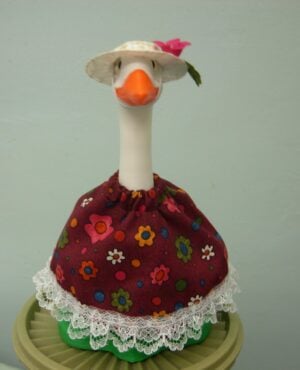Summer fun flowers outfit for 7" 3d printer desk or office goose