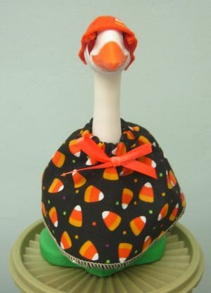 Fall candy corn dress for 7" 3d printer desk goose