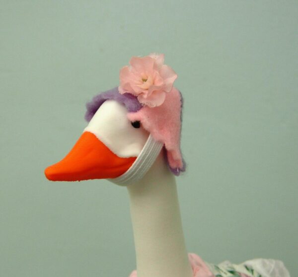 Summer pink and purple flowers outfit for 7" 3d printer desk goose - Image 3