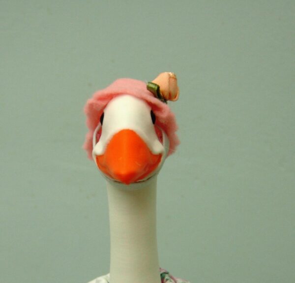 Spring pink lily of the valley outfit for 7" desk or office geese - Image 3