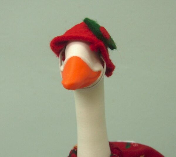 Christmas gold cardinals outfit for 7" 3d printer desk goose - Image 3
