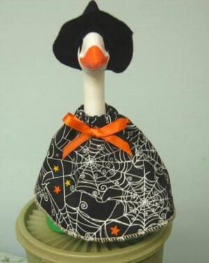 Halloween spiderweb witch no lace for 7" desk or office goose
