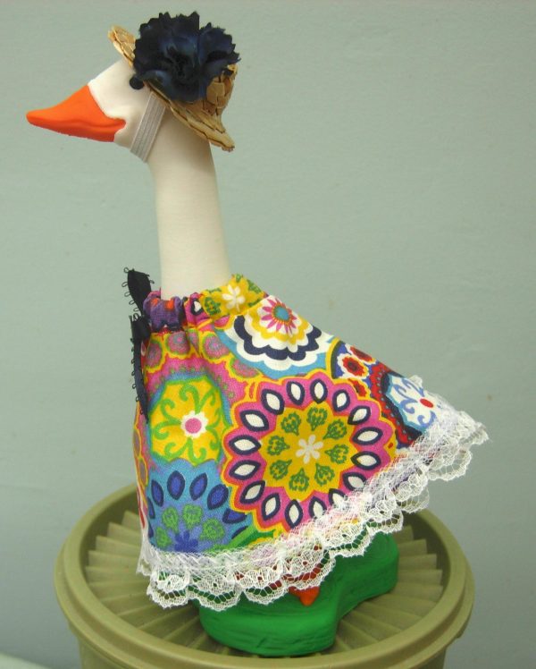 Summer colorful mandalas dress for 7" desk or office goose - Image 4